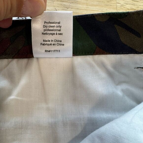 Paisley & Gray Mens Shorts 34W Slim Fit Chino All Over Print Camo & Butterflies - Picture 10 of 11